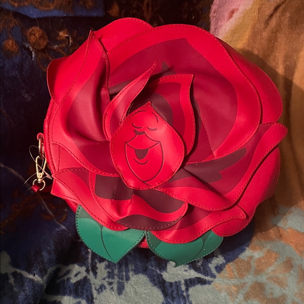 Rare Red Rose Loungefly Purse